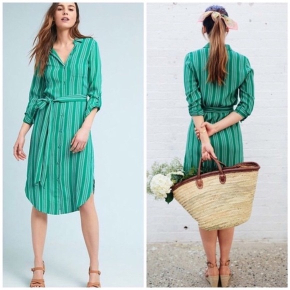 Anthropologie Dresses & Skirts - Anthropologie Maeve Martina Belted Shirtdress